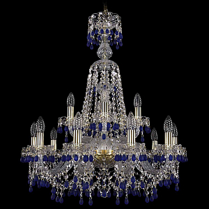 Подвесная люстра Bohemia Ivele Crystal 1410/10+5/240/XL-80 G V3001