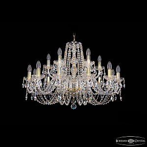 Подвесная люстра Bohemia Ivele Crystal 1402/12+6/300 G