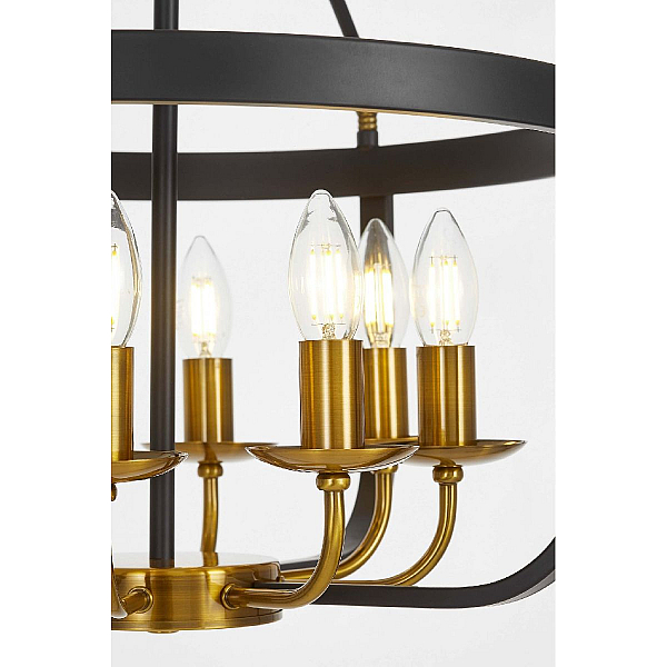 Подвесная люстра Lumina Deco Berling LDP 8024-8 BK+MD