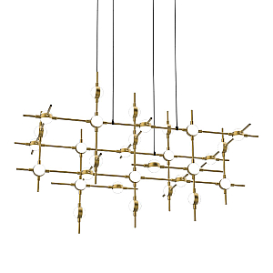 Подвесная люстра DeLight Collection Molecular MD18001067-30A black/gold