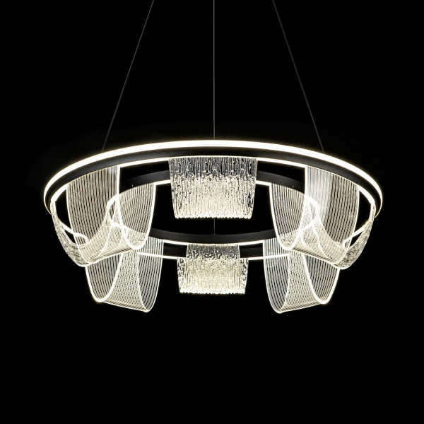 Подвесная люстра LED4U L7706-630 BK Подвесная люстра LED4U L7706-630 BK