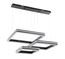 Подвесная люстра LED4U 8596-500-400-300 BK