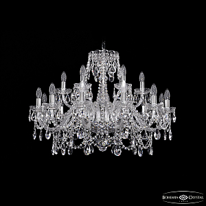 Подвесная люстра Bohemia Ivele Crystal 1411/12+6/300 Ni