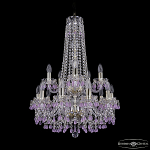 Подвесная люстра Bohemia Ivele Crystal 1410/10+5/195/h-82/2d G V7010