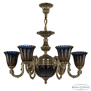 Подвесная люстра Bohemia Ivele Crystal Florence 71203P/6/175 GB P2 U Amber-Blue/H-1K