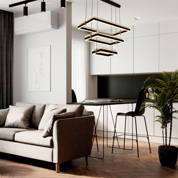 Подвесная люстра LED4U L7800-700 BK Подвесная люстра LED4U L7800-700 BK