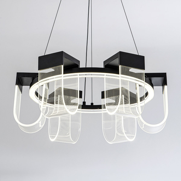 Подвесная люстра LED4U L7707-600 BK Подвесная люстра LED4U L7707-600 BK