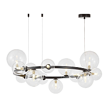 Подвесная люстра Lumina Deco LDP 7033-15 BK+CL