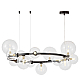 Подвесная люстра Lumina Deco LDP 7033-15 BK+CL