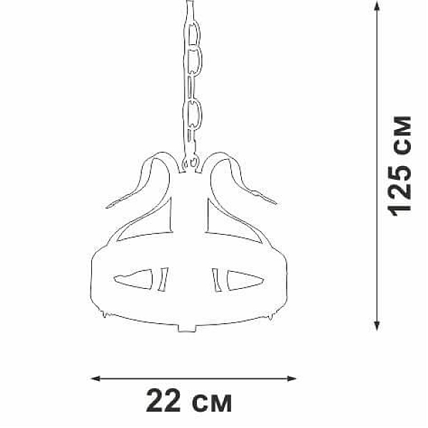 Подвесной светильник Vitaluce V1350-7/1