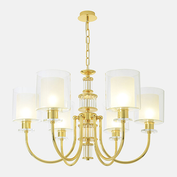 Подвесная люстра Crystal Lux ELENA SP6 GOLD