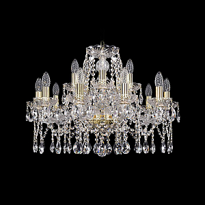 Подвесная люстра Bohemia Ivele Crystal 1413/10+5/220 G