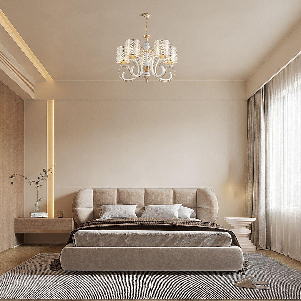 Подвесная люстра Arte Milano Florentia-1237 301237/5 Wh/Gd