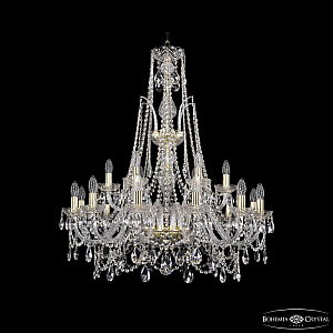 Подвесная люстра Bohemia Ivele Crystal 1411/12+6/300/XL-96 G