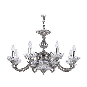 Подвесная люстра Bohemia Ivele Crystal Verona 72209P/8/210 Ni P Clear/M-1H