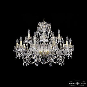 Подвесная люстра Bohemia Ivele Crystal 1411/10+5/300 G
