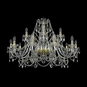 Подвесная люстра Bohemia Ivele Crystal 1411/10+5/360 G