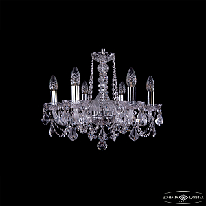 Подвесная люстра Bohemia Ivele Crystal 1402/6/160 Ni Leafs