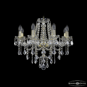 Подвесная люстра Bohemia Ivele Crystal 1415/8/200 G Leafs