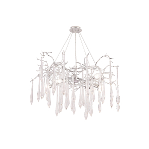 Подвесная люстра Crystal Lux REINA SP8 D1000 SILVER PATINA