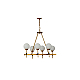 Подвесная люстра Lumina Deco Aldono LDP 7004-6 MD+BK