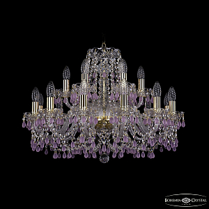 Подвесная люстра Bohemia Ivele Crystal 1410/12+6/240 G V7010