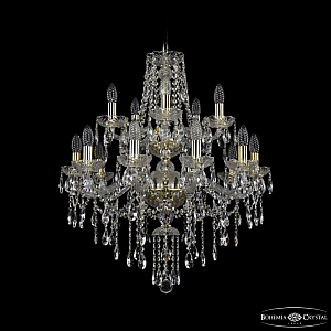 Подвесная люстра Bohemia Ivele Crystal 1415/10+5/220/2d G
