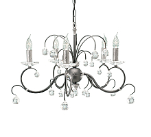 Подвесная люстра Elstead Lighting Lunetta LUN 5 BLK/SIL