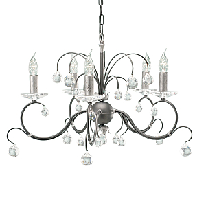 Подвесная люстра Elstead Lighting Lunetta LUN 5 BLK/SIL