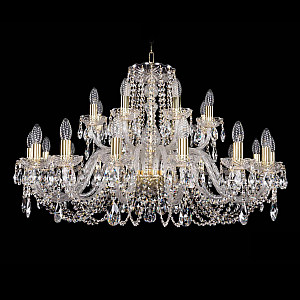 Подвесная люстра Bohemia Ivele Crystal 1402/16+8/360 G