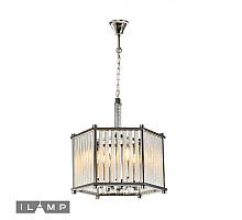 Подвесная люстра iLamp Rich P9509-4 Nickel