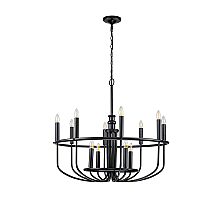 Подвесная люстра Kichler KL-CAPITOL-HILL12-BLK