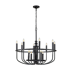Подвесная люстра Kichler KL-CAPITOL-HILL12-BLK