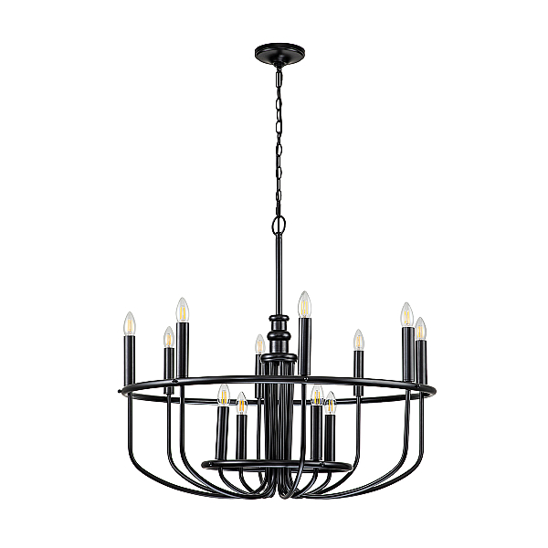 Подвесная люстра Kichler KL-CAPITOL-HILL12-BLK