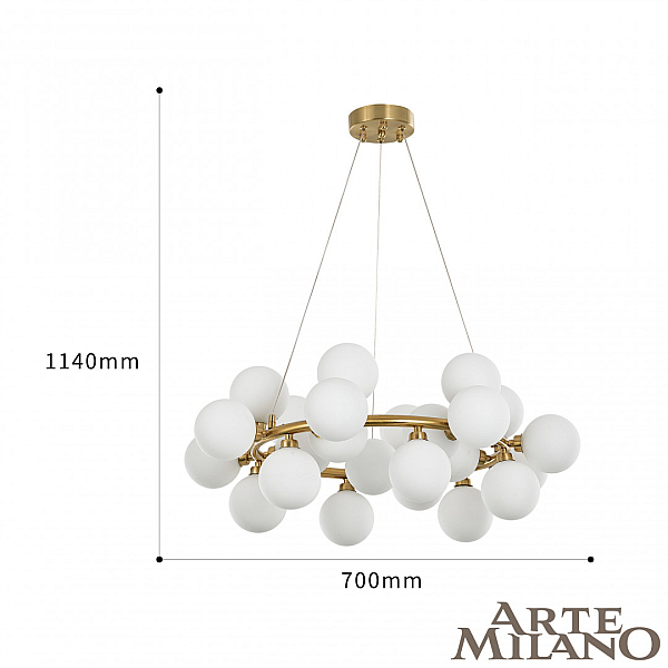 Подвесная люстра Arte Milano BA.55398.D700.G9.25 G