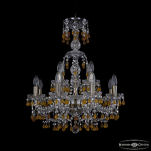 Подвесная люстра Bohemia Ivele Crystal 1410/8+4/195/XL-66 Pa V1003