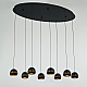 Подвесная люстра DeLight Collection MD21001034-8A black/gold