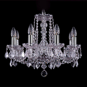 Подвесная люстра Bohemia Ivele Crystal 1402/8/160 Ni Leafs