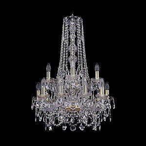 Подвесная люстра Bohemia Ivele Crystal 1411/10+5/195/h-83/2d G