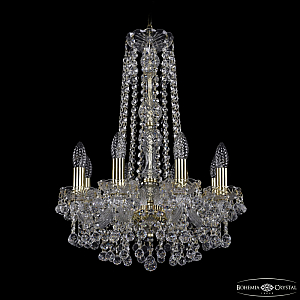 Подвесная люстра Bohemia Ivele Crystal 1409/8/141/h-59 G