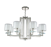 Подвесная люстра Crystal Lux Nicolas NICOLAS SP-PL8 NICKEL/WHITE