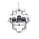 Подвесная люстра Lumina Deco Baltimore LDP 8020-4 CHR+BK