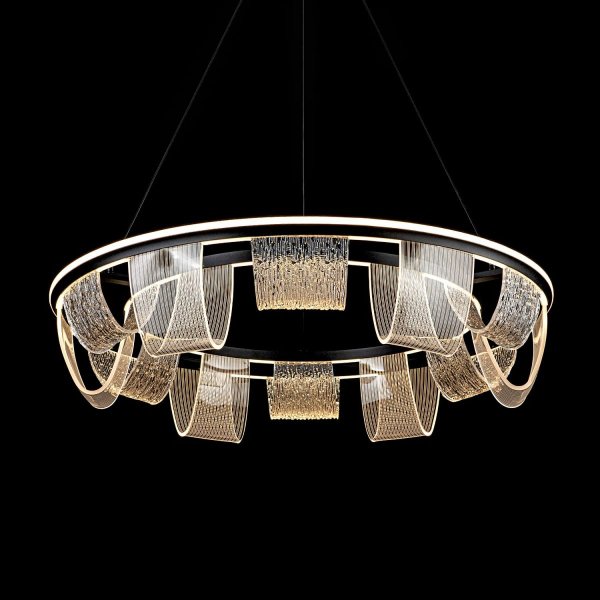 Подвесная люстра LED4U L7706-800 BK Подвесная люстра LED4U L7706-800 BK