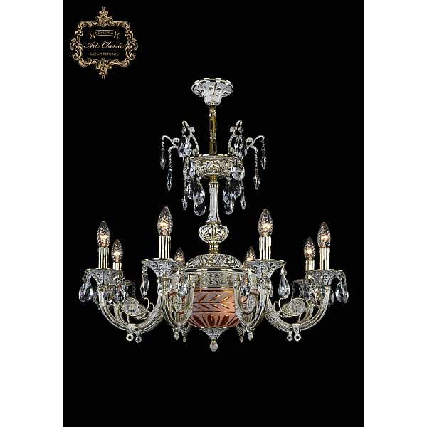 Подвесная люстра Art Classic 31.12.8.KR175SP.250IT.GW.Sp.Amber.White.1D