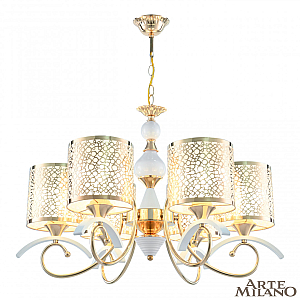 Подвесная люстра Arte Milano Florentia-9787 309787/6 Wh/Gd
