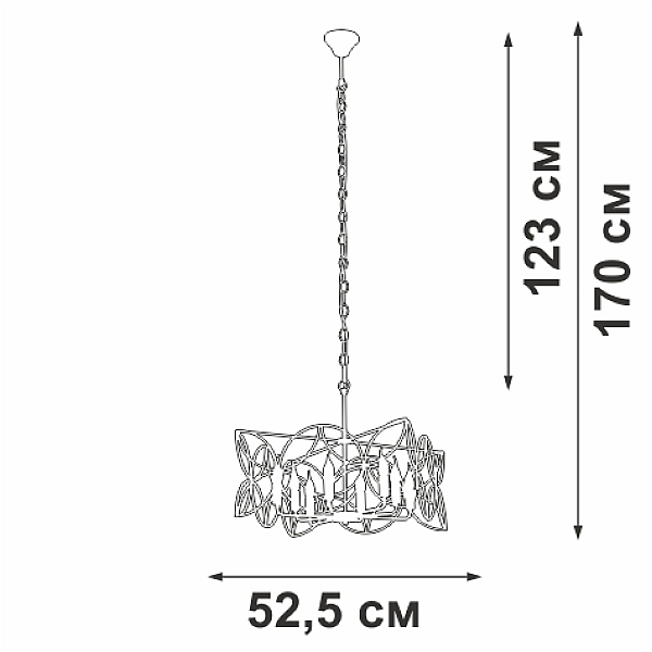 Подвесная люстра Vitaluce V3008-8/8