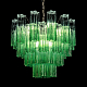 Подвесная люстра Loft IT Murano 10580/600 Clear green