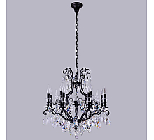 Подвесная люстра Crystal Lux Magnifico SP13 Black/Transparent