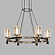 Подвесная люстра Delight Collection P0738-6A gold/pearl black