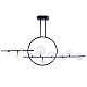 Подвесная светодиодная люстра Arte Lamp Saturn A7790SP-75BK